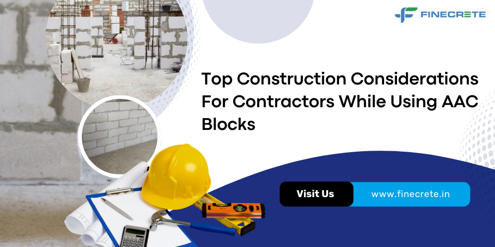 Top Construction Considerations For Contractors While Using AAC Blocks