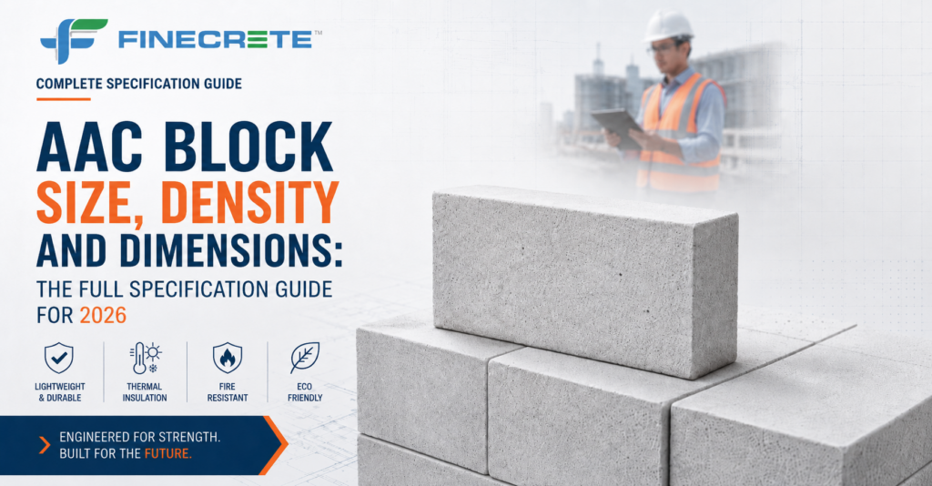 AAC Block Size, Density and Dimensions: The Full Specification Guide for 2026
