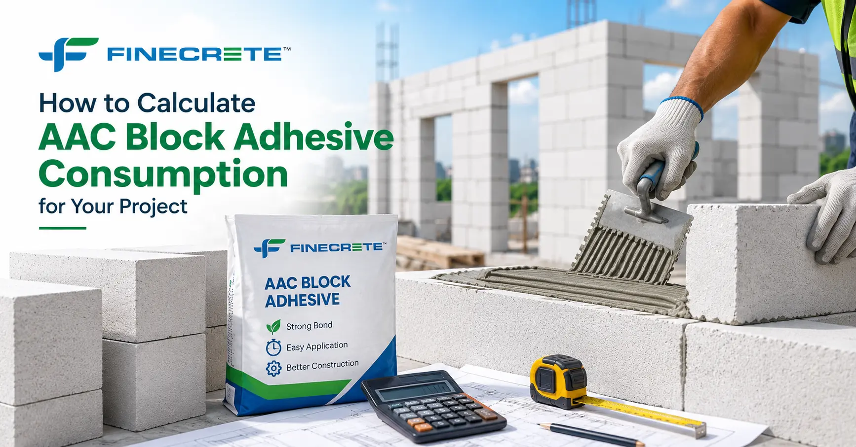 How to Calculate AAC Block Adhesive Consumption