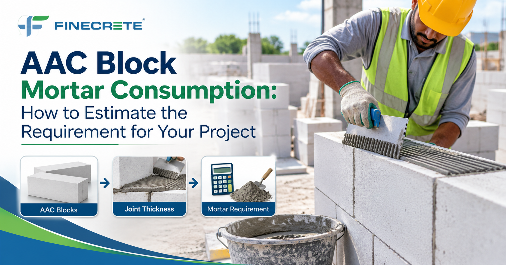 AAC Block Mortar Consumption
