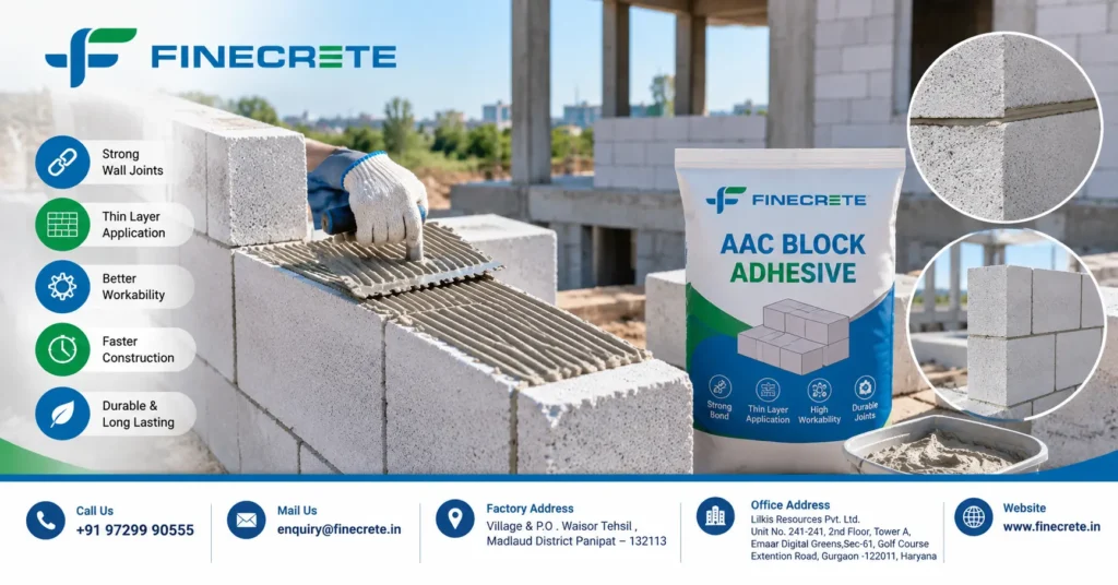 AAC Block Adhesive: How to Apply It for Strong Wall Joints